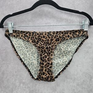 Asos Brown‎ Animal Print Bikini Bottom Swimwear 4 Small